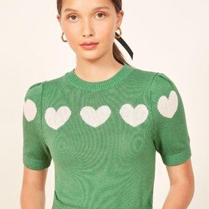 🍵 REFORMATION DAISY MATCHA SWEATER